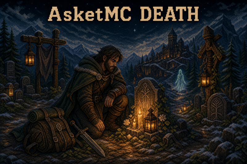 AsketMC — Смерть: смерть персонажа, риск, память и путь странника