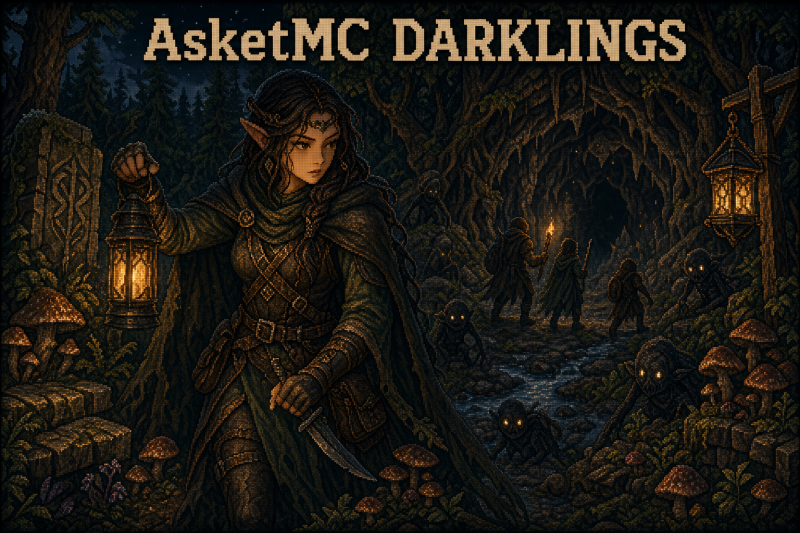 AsketMC — Дарклинги: дарклинги, тёмный лес, пещеры, охота и опасные существа Хеймура
