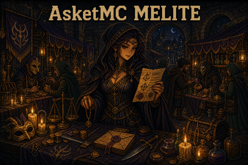 AsketMC — Мелите: Мелите, ночь, сделки, тени, выгода, обман и тайные рынки