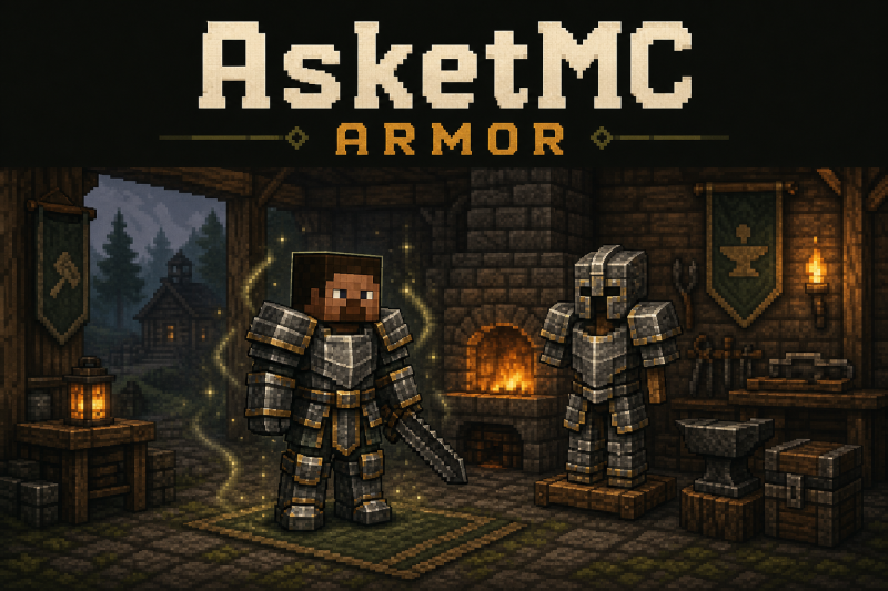AsketMC — доспехи и мастерство брони