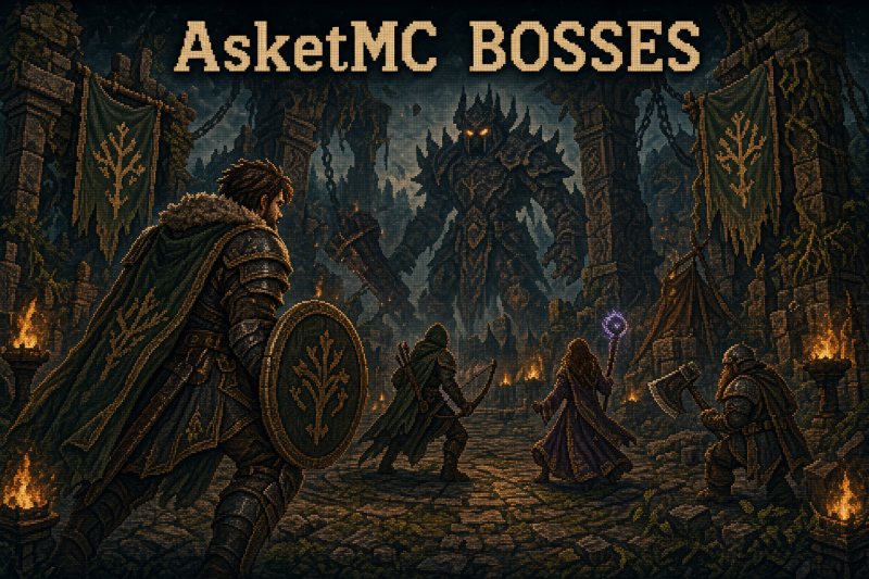 AsketMC — Боссы: эпические боссы, рейдовые сражения и тёмные руины